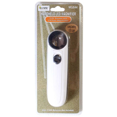 21MM Diamter Lens, 40X Power, Handheld, LED Illuminated Magnifier With Ergonomic Handle - CR-00844 - ToolUSA