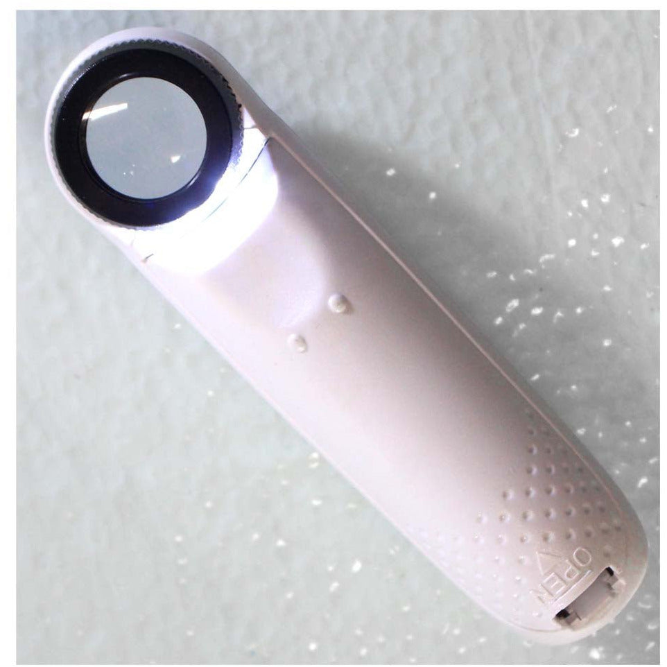 21MM Diamter Lens, 40X Power, Handheld, LED Illuminated Magnifier With Ergonomic Handle - CR-00844 - ToolUSA