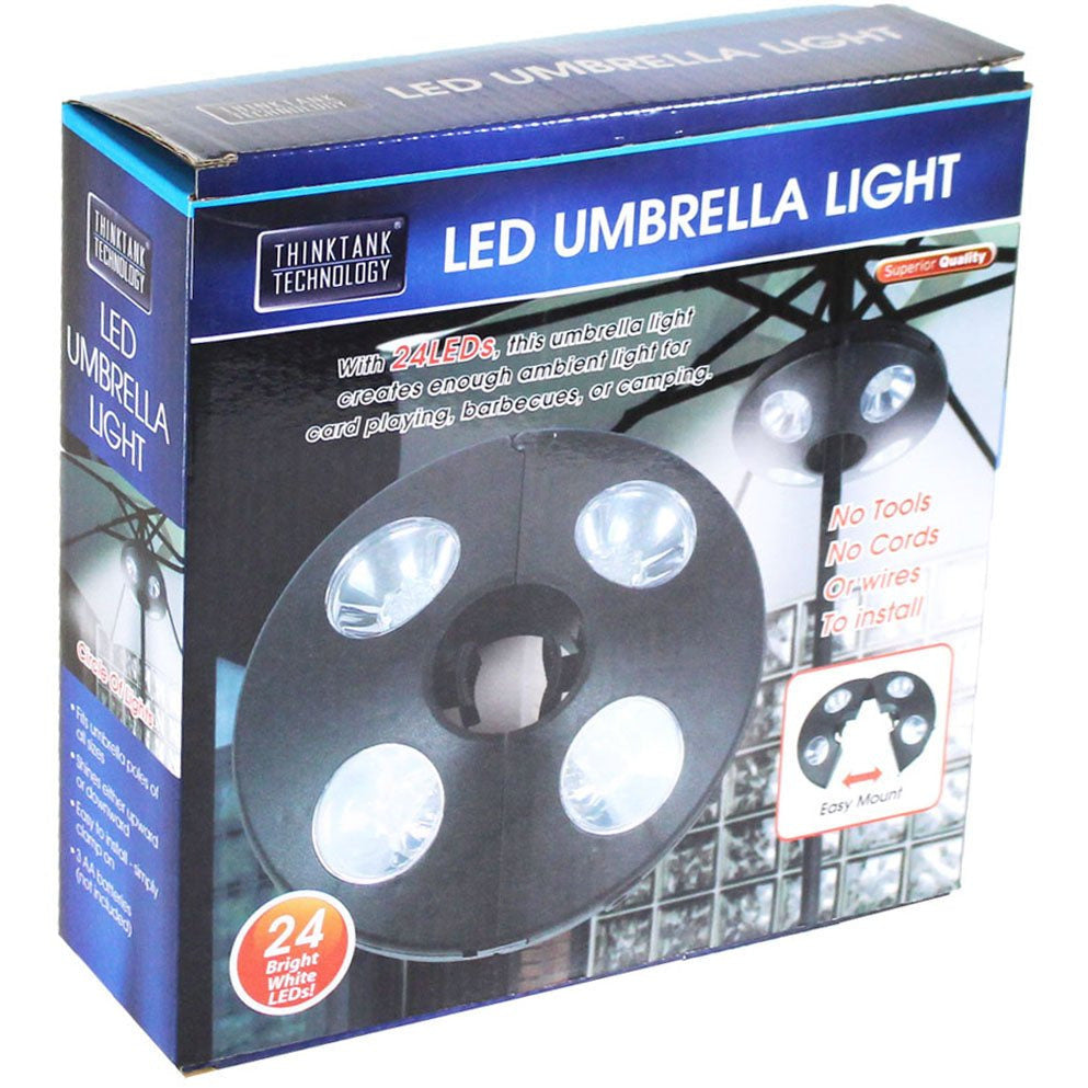 24 LED Sure-Grip Umbrella Light, 7-1/2 Inch Diameter - LKCO-92226 - ToolUSA