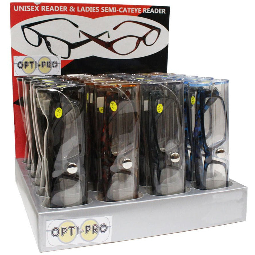 24 Pc. Stylish Men's Reading Glasses - RD-LSKY-GSSR - ToolUSA