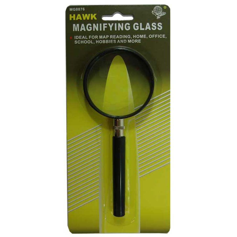 2.5" Diameter, 2X Power Lens Handheld Magnifier With Black Frame And Handle - MG-08765 - ToolUSA
