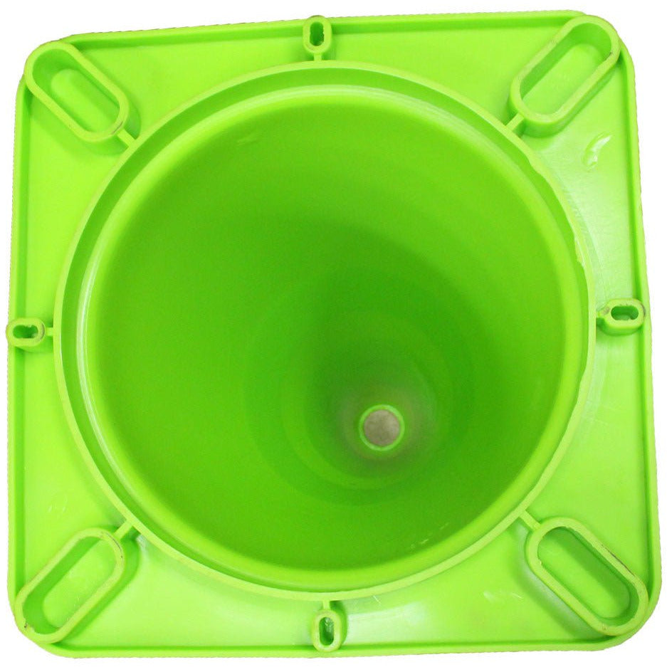 28 Inch Neon Green Safety Cone - 2 White Fluorescent Strips - ST28-G - ToolUSA