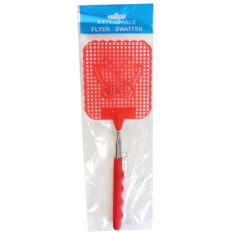 28.5-Inch Extendable Flyswatter with Butterfly Design - FY-SWITER-YX - ToolUSA