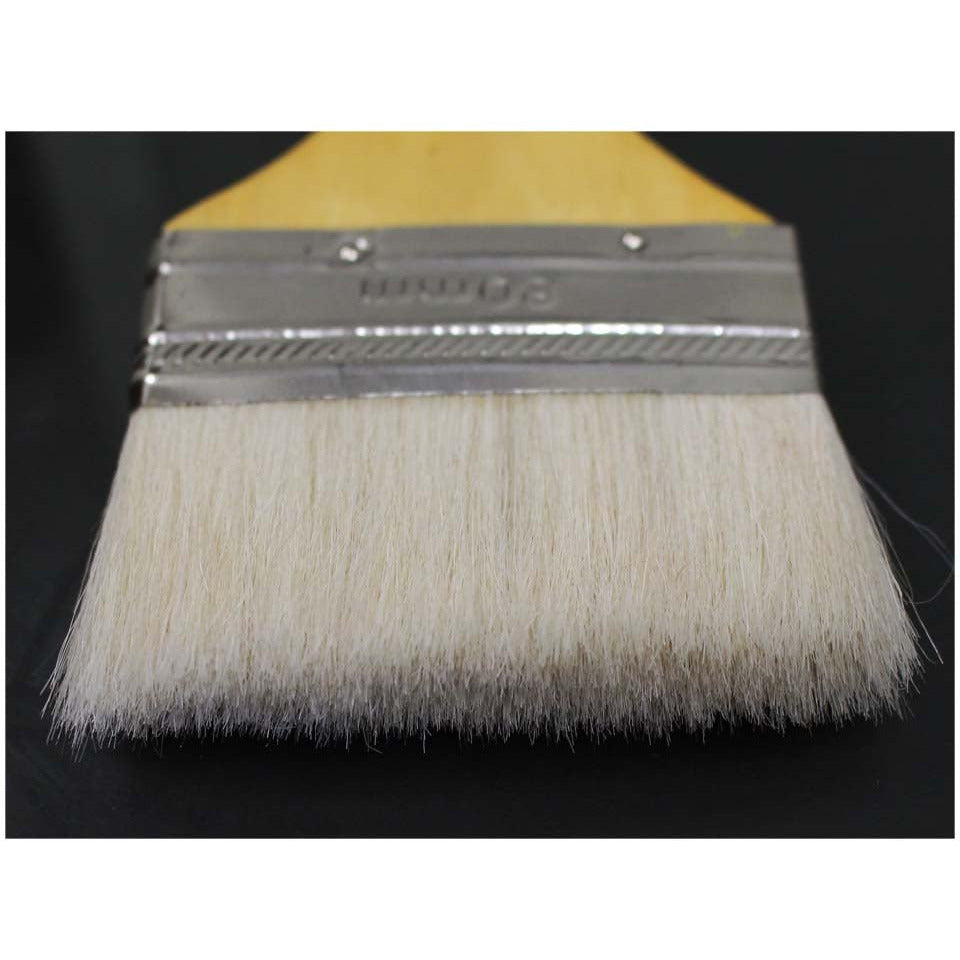 3 Inch Nylon Bristle Paint Brush - Flat Wooden Handle (Pack of: 2) - TZ63-63330-Z02 - ToolUSA