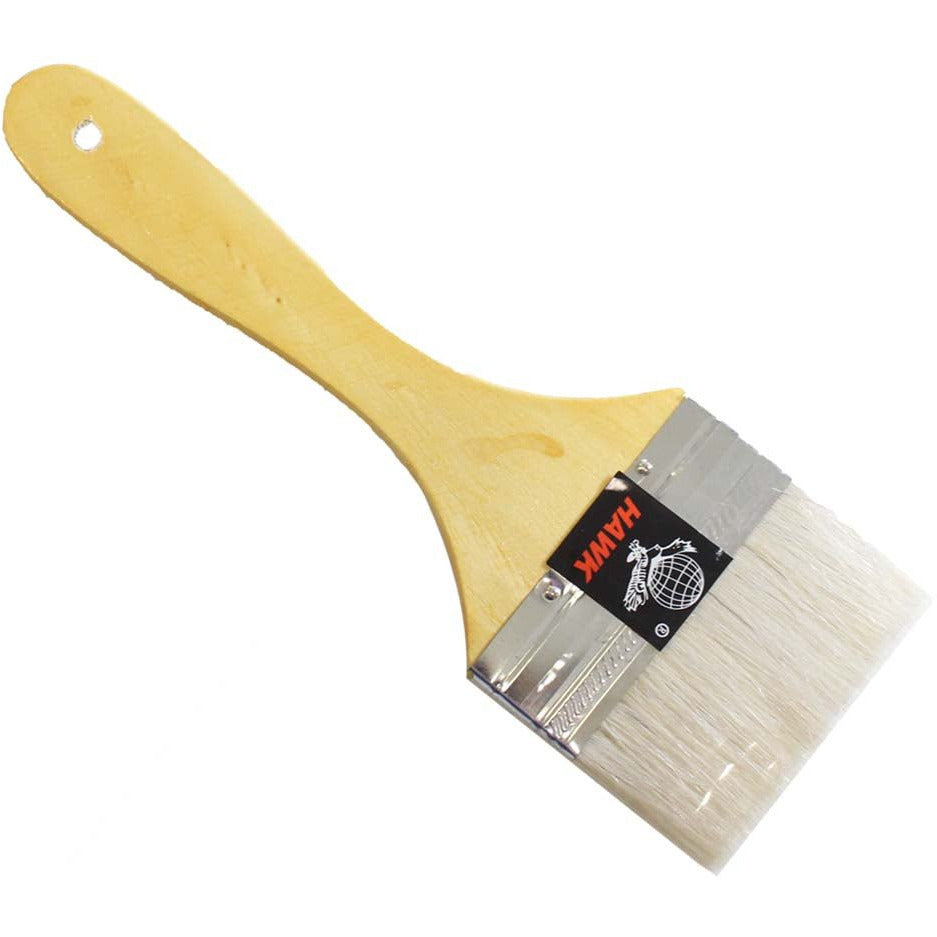 3 Inch Nylon Bristle Paint Brush - Flat Wooden Handle (Pack of: 2) - TZ63-63330-Z02 - ToolUSA