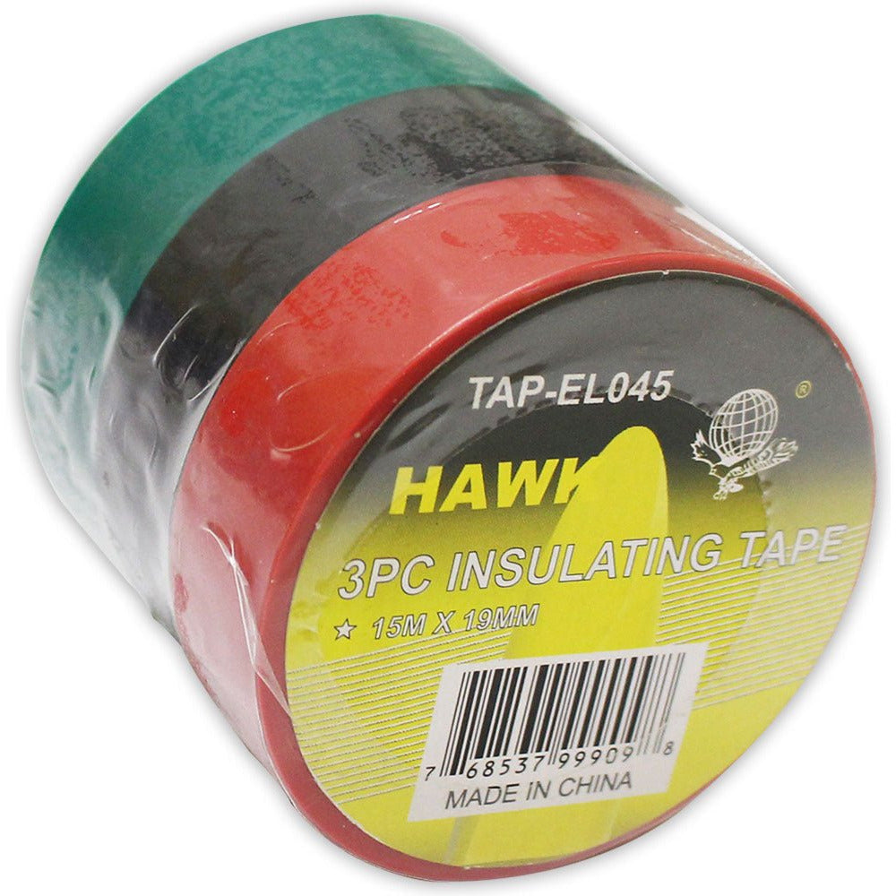 3 Pack of Electrical Tape Rolls - TAP-99909 - ToolUSA