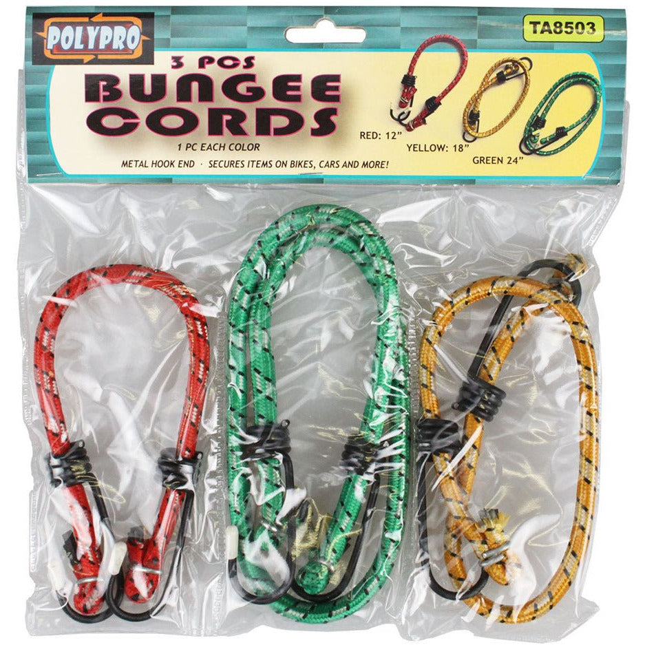 3 PIECE BUNGEE CORD MULTIPACK - TA-08503 - ToolUSA