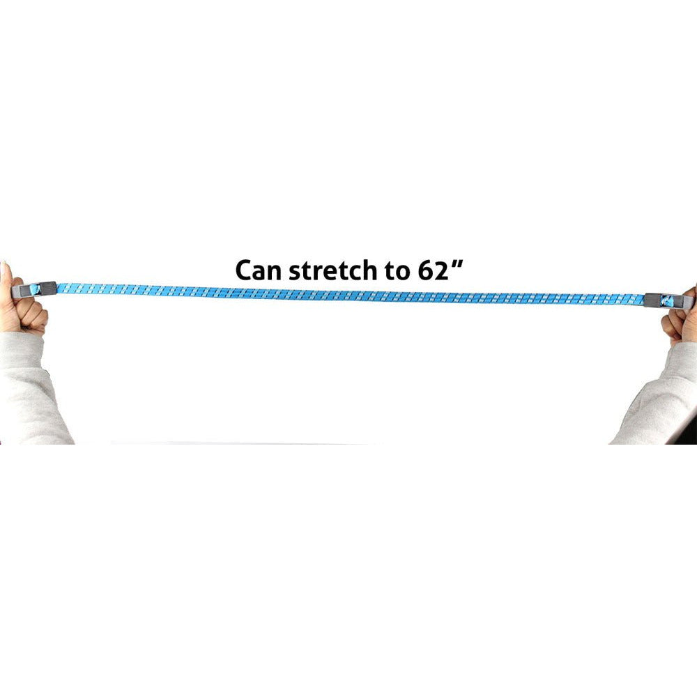 3 Piece Flat Bungee Set with Hooks (Pack of: 2) - TA-18513-Z02 - ToolUSA