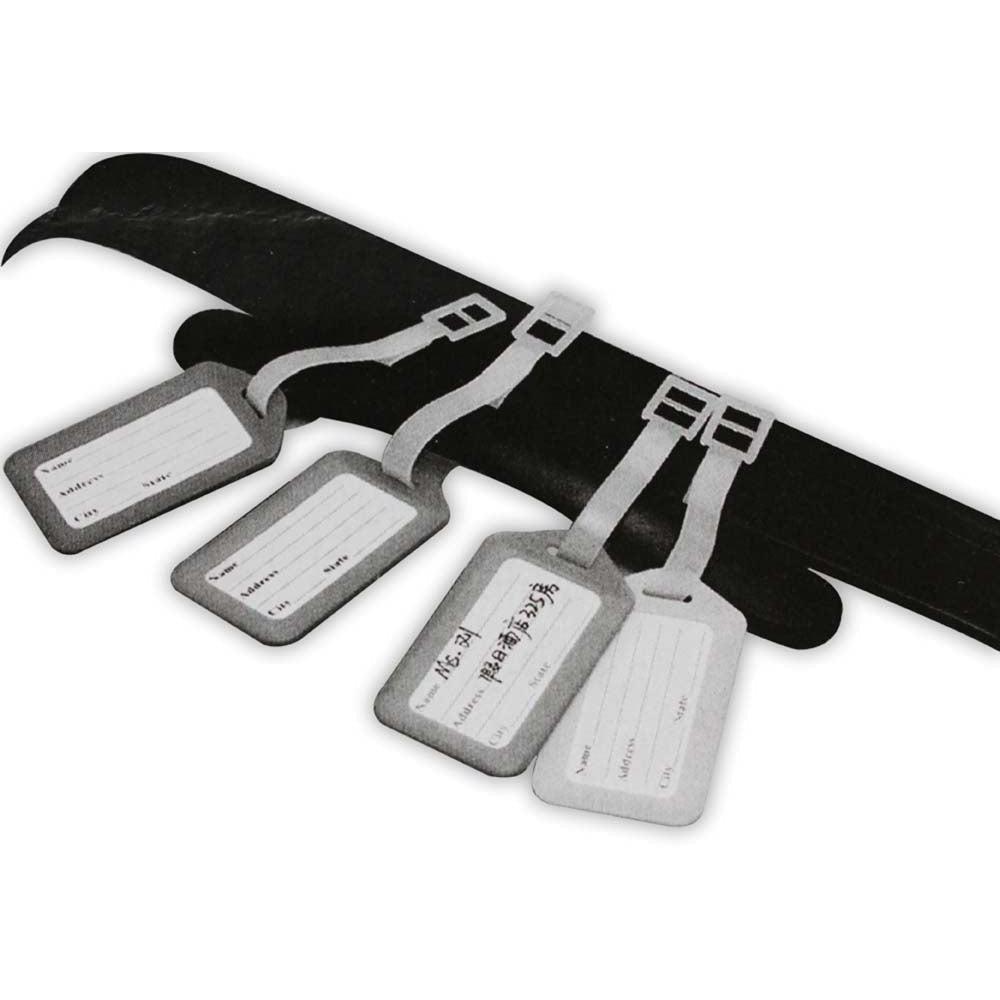 3 Piece Set of Luggage Tags in 3 Colors (Pack of: 4) - D1-47735-Z04 - ToolUSA