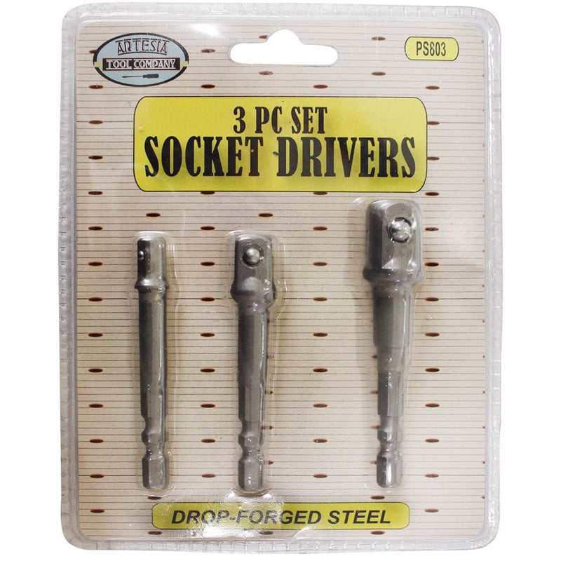 3 Piece Socket Adapter Set - PS-00803 - ToolUSA