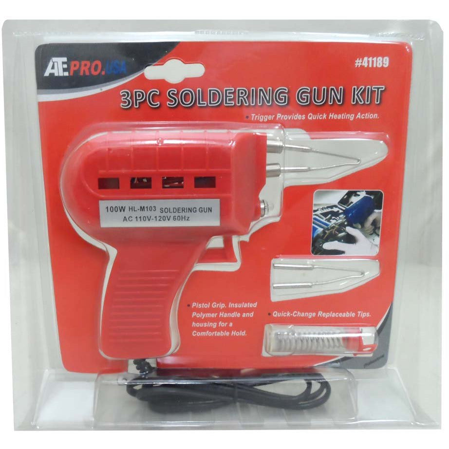 3 Piece Soldering Gun Kit - TE5499-YT - ToolUSA