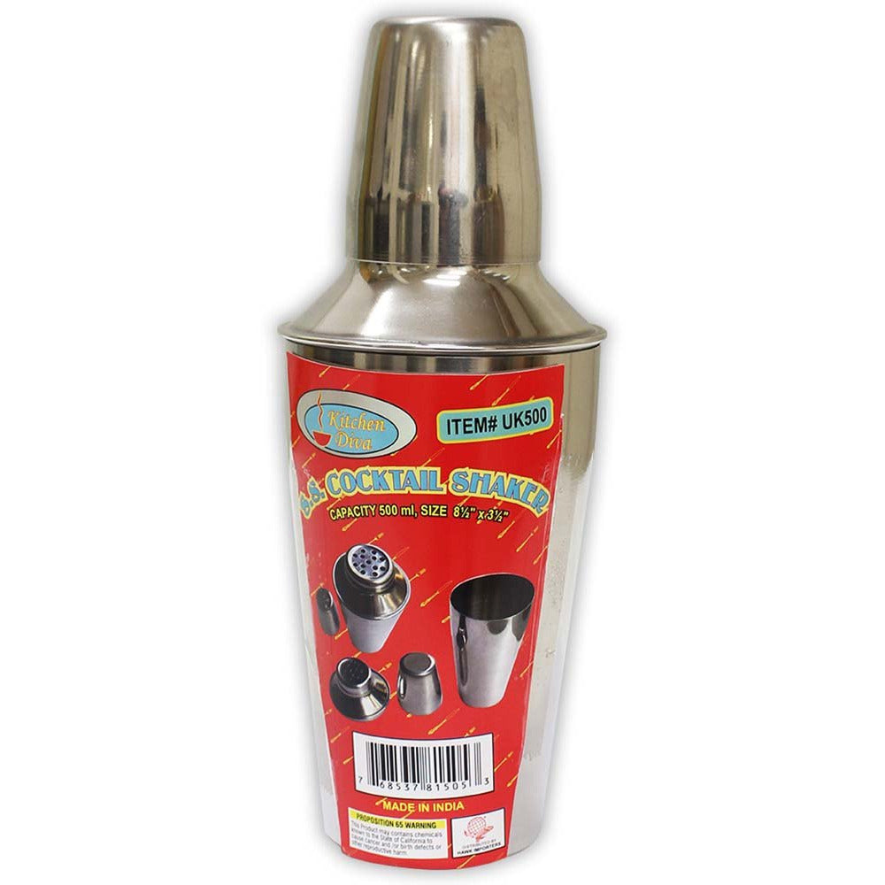 3 Piece Stainless Steel Cocktail Shaker Set - U-81505 - ToolUSA