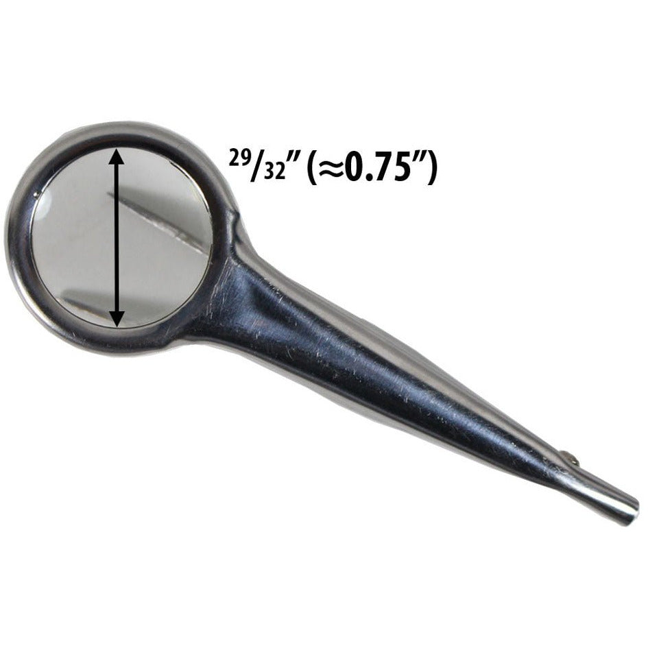 3" Stainless Steel Tweezer With 1" Diameter Lens, 5X Power Magnifier Built In - MG-08990 - ToolUSA