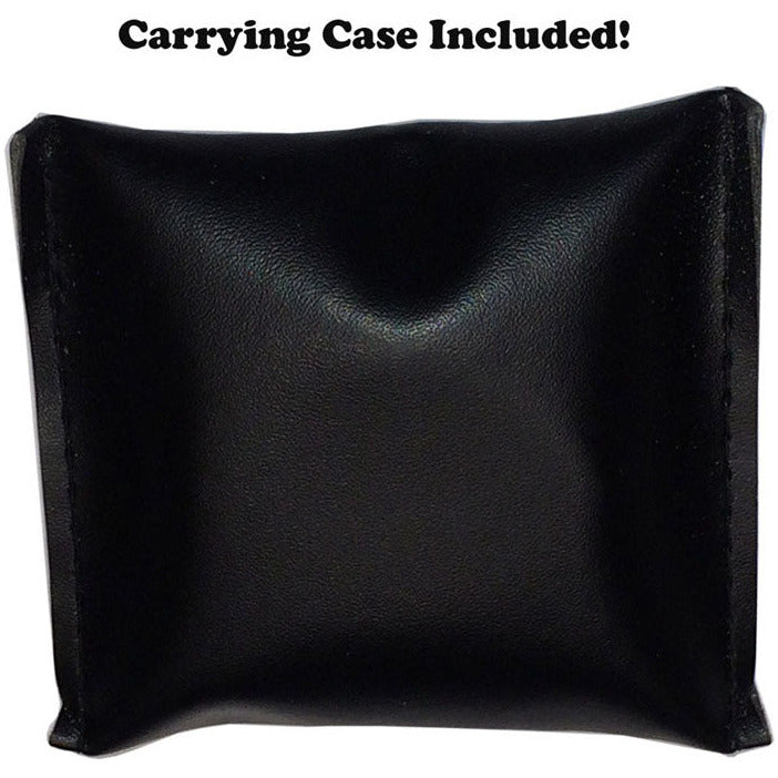 30mm Diameter Lens, Folding LED 6X Magnifier With Black Frame, And Rulers in SAE & Metric - MG7600B-LED - ToolUSA