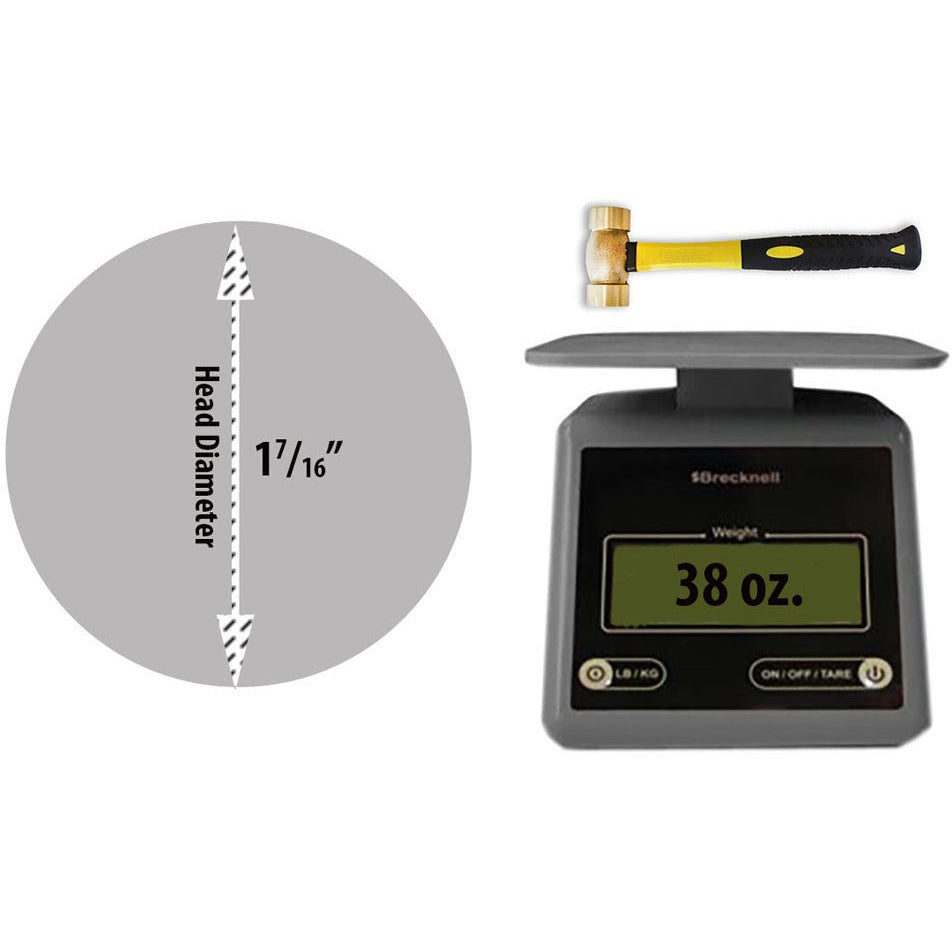 32 Oz Brass Head Hammer - PH-99218 - ToolUSA