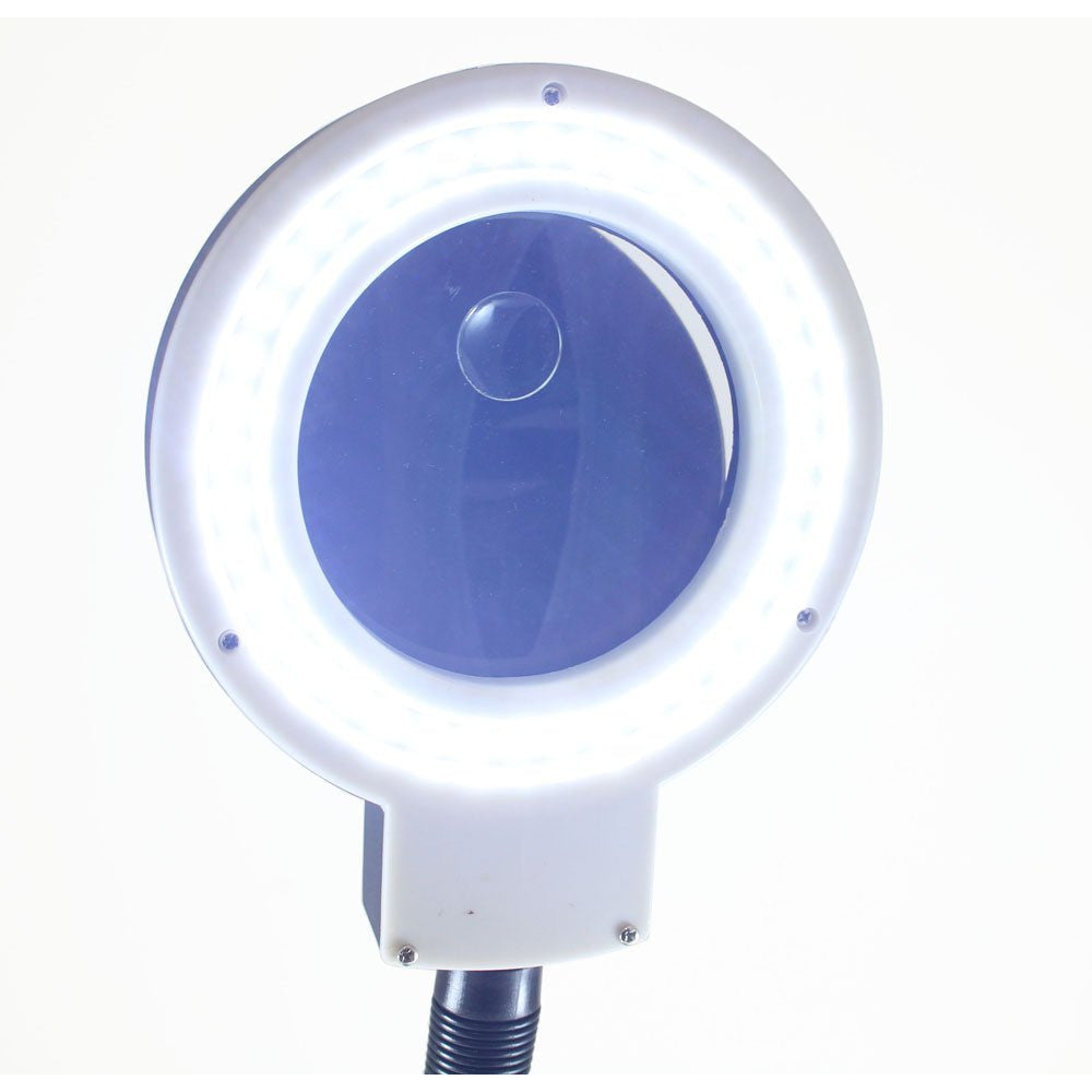 3.5" Diameter, Black Plastic, LED Illuminated 110V Gooseneck Lamp With 3x and 8x Power - CR-29255 - ToolUSA