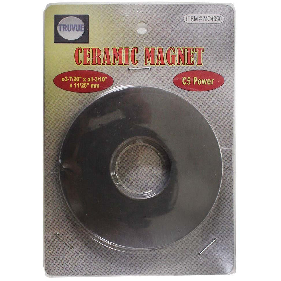 3.5" Doughnut Shaped C5 Or Y30 Grade Ceramic Magnet (Pack of: 2) - MC-04350-Z02 - ToolUSA