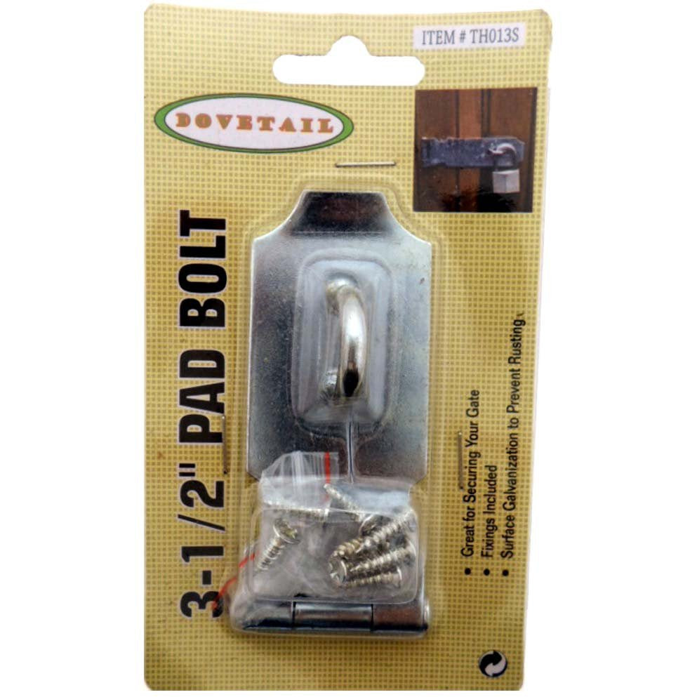 3.5 Inches Galvanized Pad Bolt Hasp - TH-14872 - ToolUSA