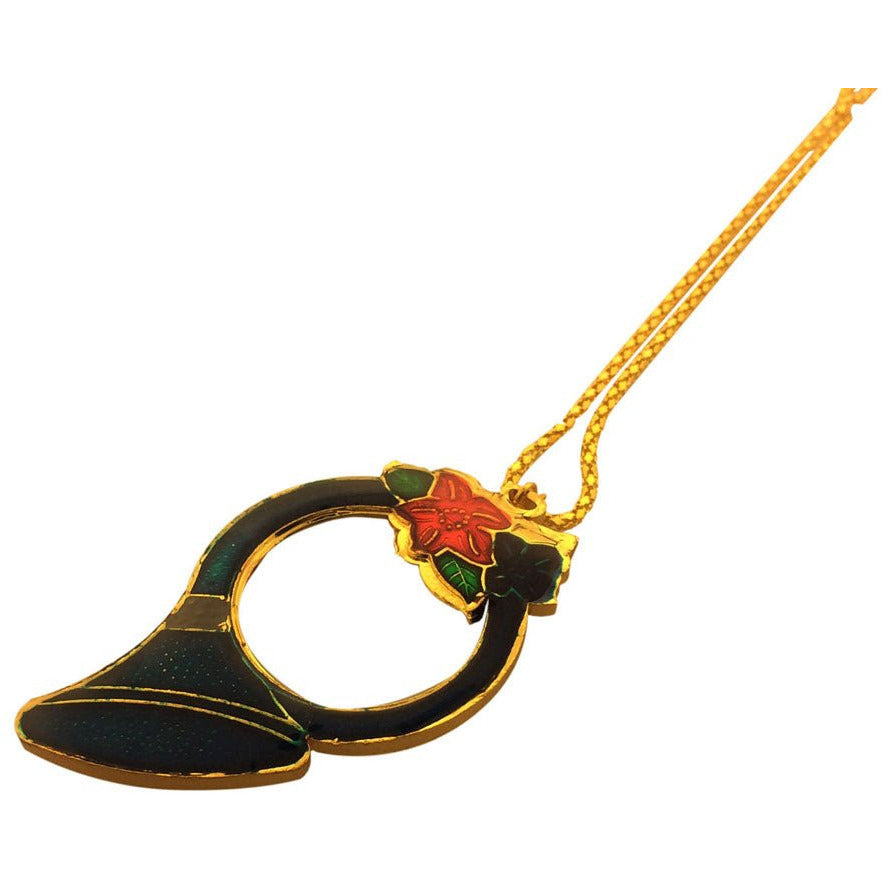 3.5X Power Magnifier with a French Horn Design on a Golden Chain - MG-00114 - ToolUSA