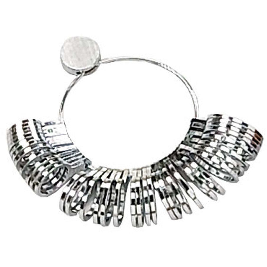 36 Piece Ring Sizer Size 1-15 ½ & Jeweler's Chrome Ring Mandrel - KIT-TJ97AU - ToolUSA