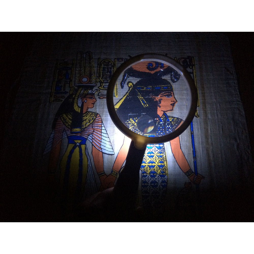 3x & 5x Aspheric Magnifier with Dual Magnification & LED Lighting - MG-75735 - ToolUSA