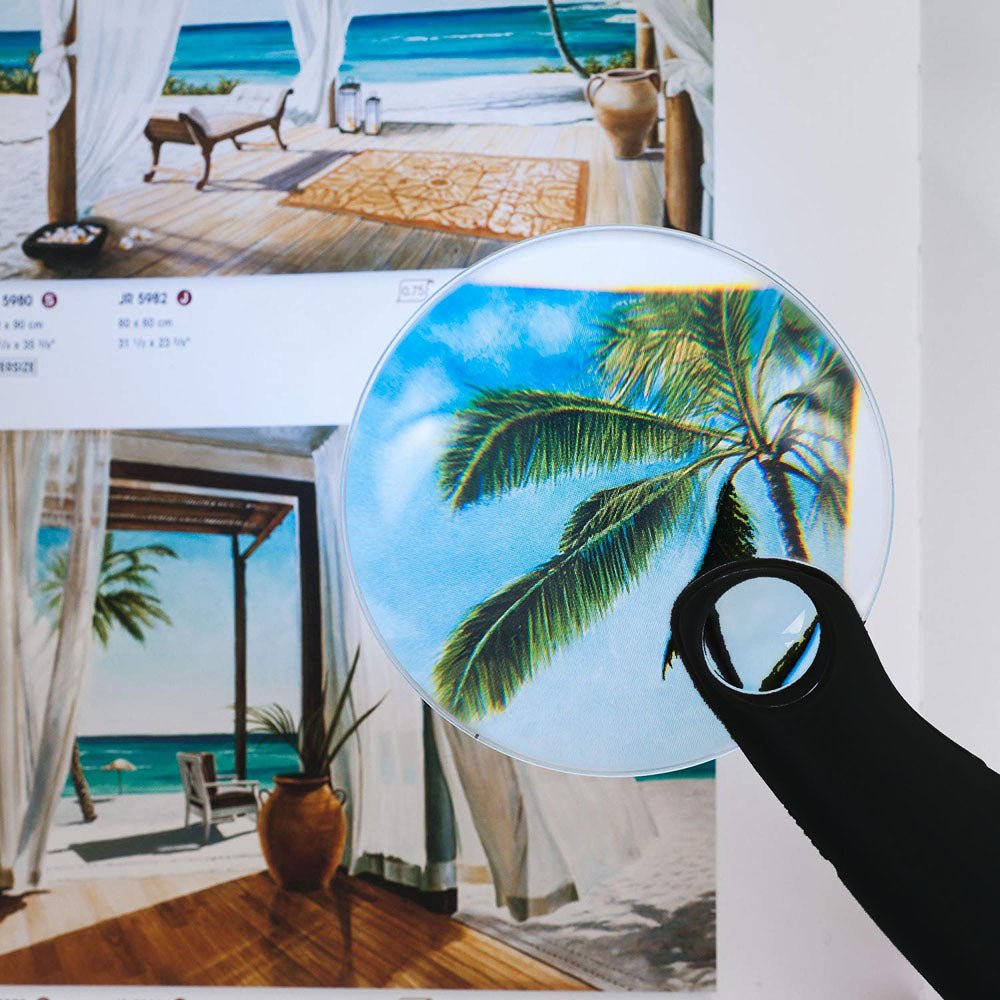 3x/5x Handheld Black Aspheric Magnifier - Rilmless - MG-07613 - ToolUSA