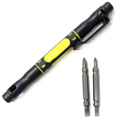 4 In 1 Interchangeable Head Screwdriver - 2 Slotted & 2 Phillips - PS-28916 - ToolUSA