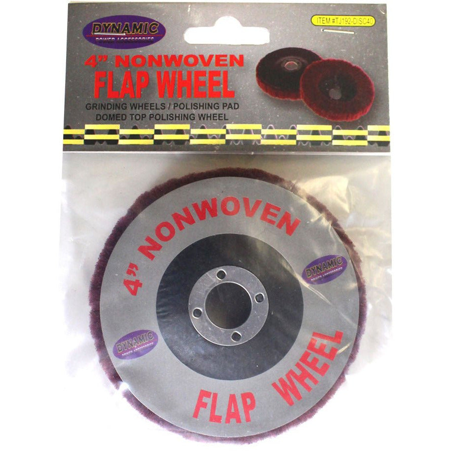 4 Inch Polishing Flap Wheel, Non-woven Abrasive Material - TJ192-DISC40 - ToolUSA