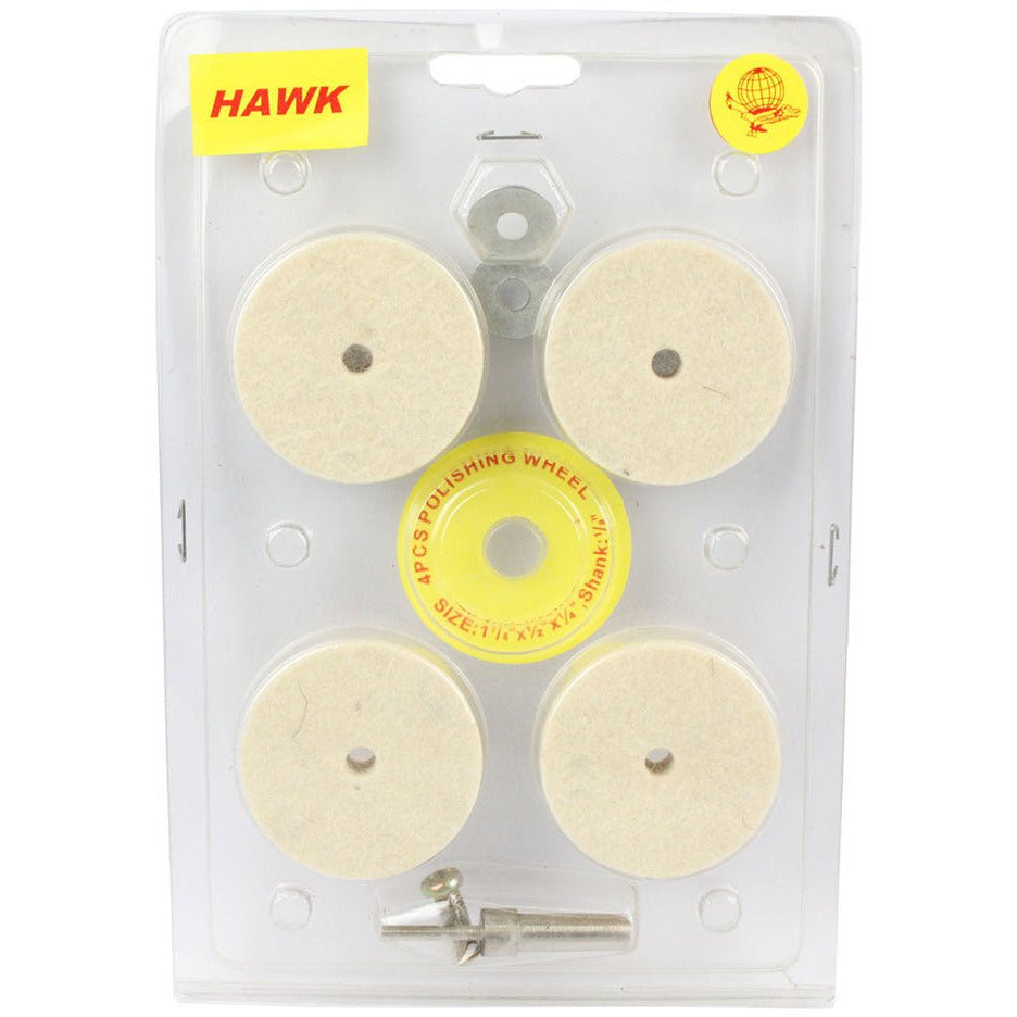 4 Piece Satin Buff Set - TJ03-19224 - ToolUSA