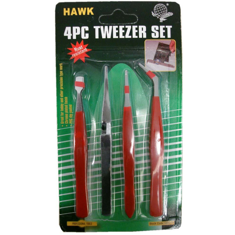 4 Piece Variety Tweezer Set - S1-41040 - ToolUSA