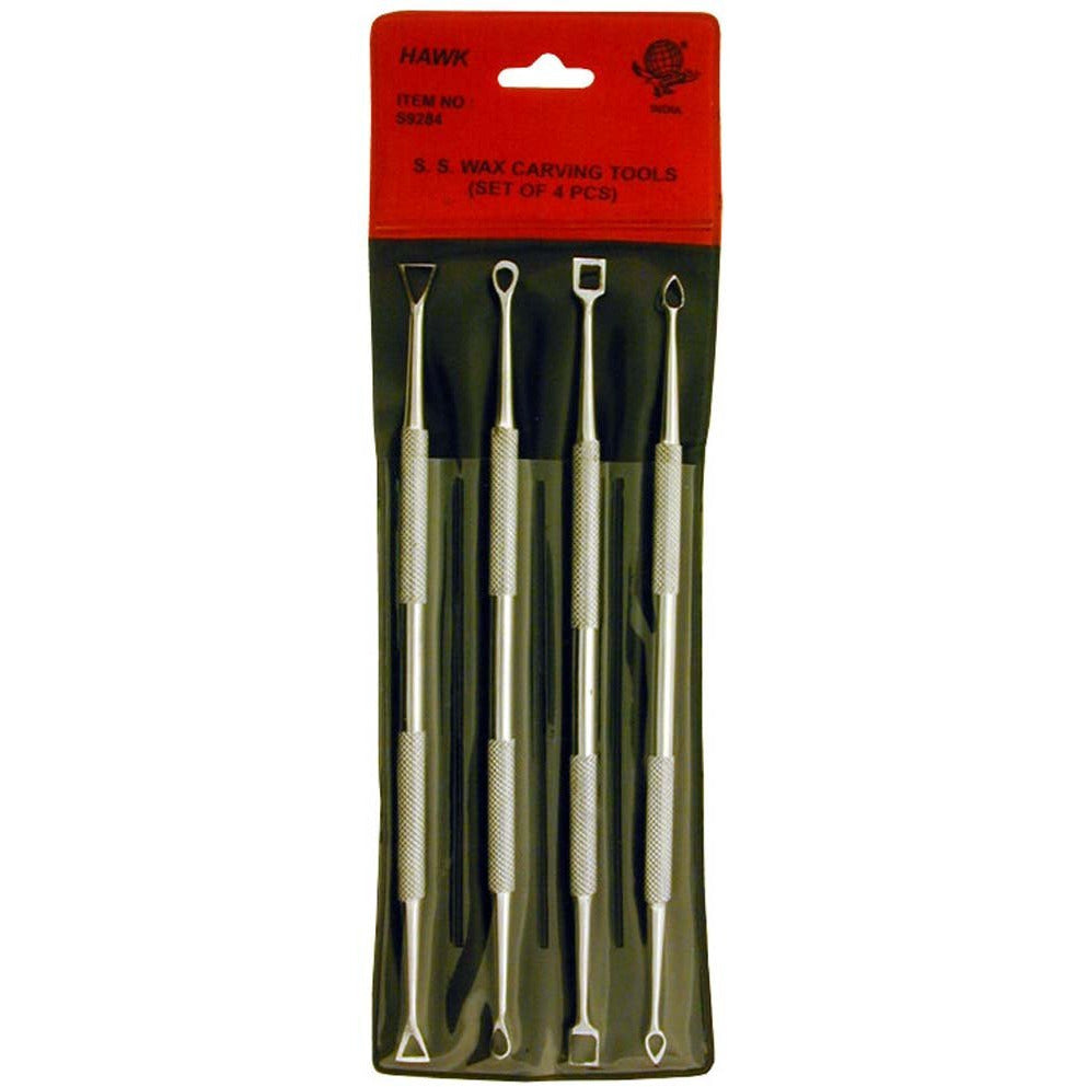 4 Piece Wax and Clay Carving Tool Set - S1-09284 - ToolUSA