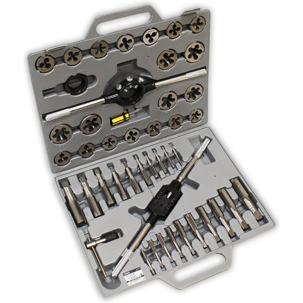 45 Piece Alloy-Steel Tap & Die Set - PIPE-05645 - ToolUSA