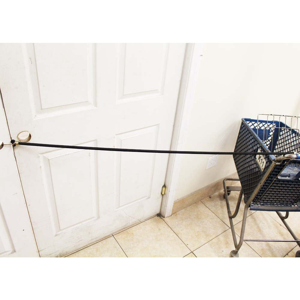 48 Inch Heavy Duty Black Bungee Cord with Rubber Tipped Hooks (Pack of: 2) - TA-88548-Z02 - ToolUSA