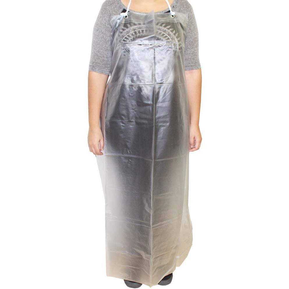 48 Inch Waterproof 10 Mil PVC Clear Work Apron - RAIN-99060 - ToolUSA