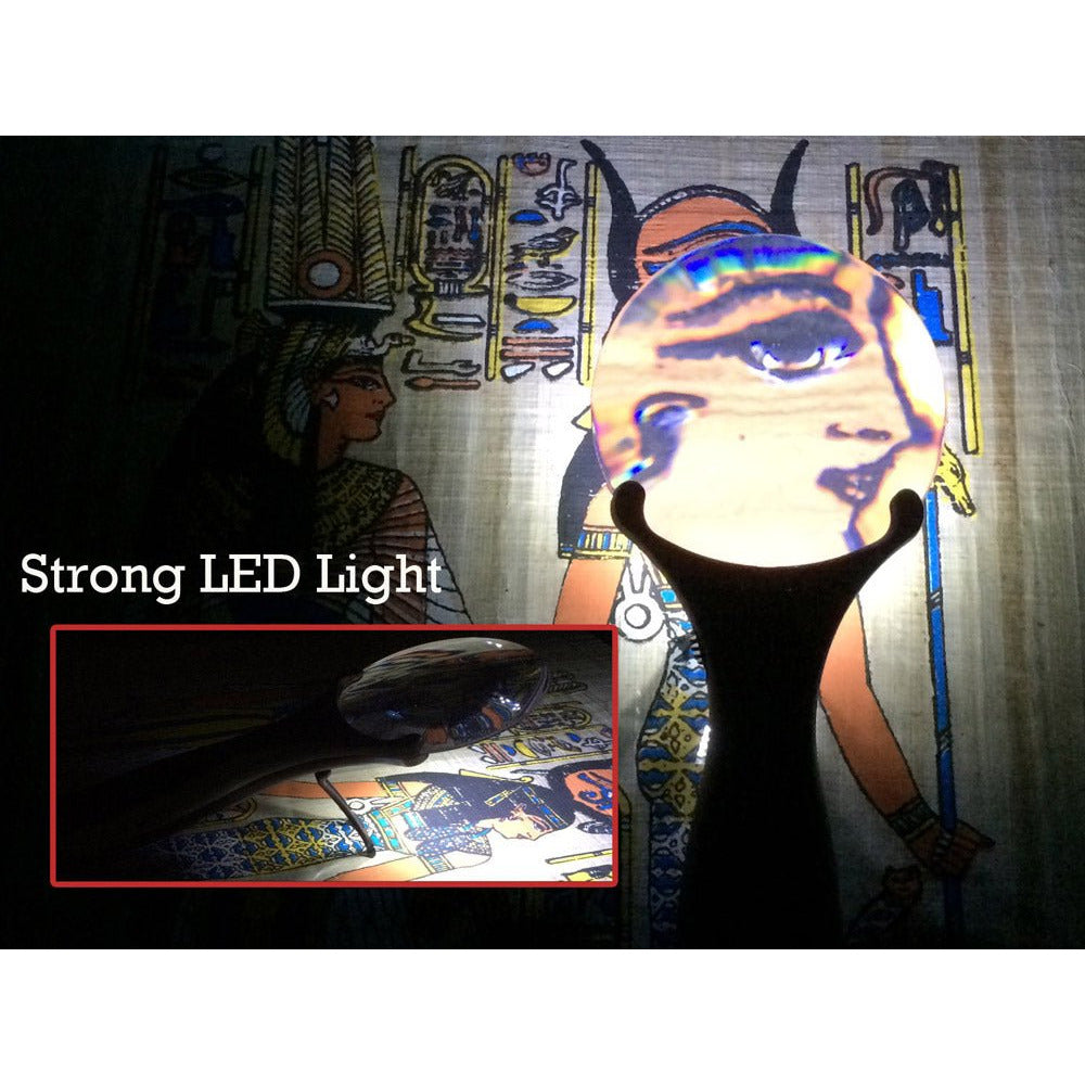 4x/2.5x LED Handheld Rimless Magnifier With Stand - MG-15083 - ToolUSA