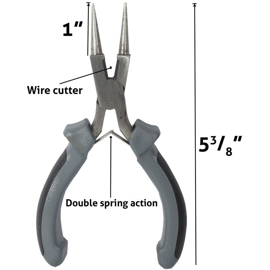 5-1/2 Inch Rosary Pliers With Round Tapered Nose - TP-91058 - ToolUSA