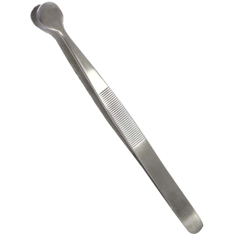 5-3/4 Inch Pearl Or Gemstone Handling Tweezers With 1/4 Inch Rounded Cup Tips (Pack of: 1) - S8585A - ToolUSA