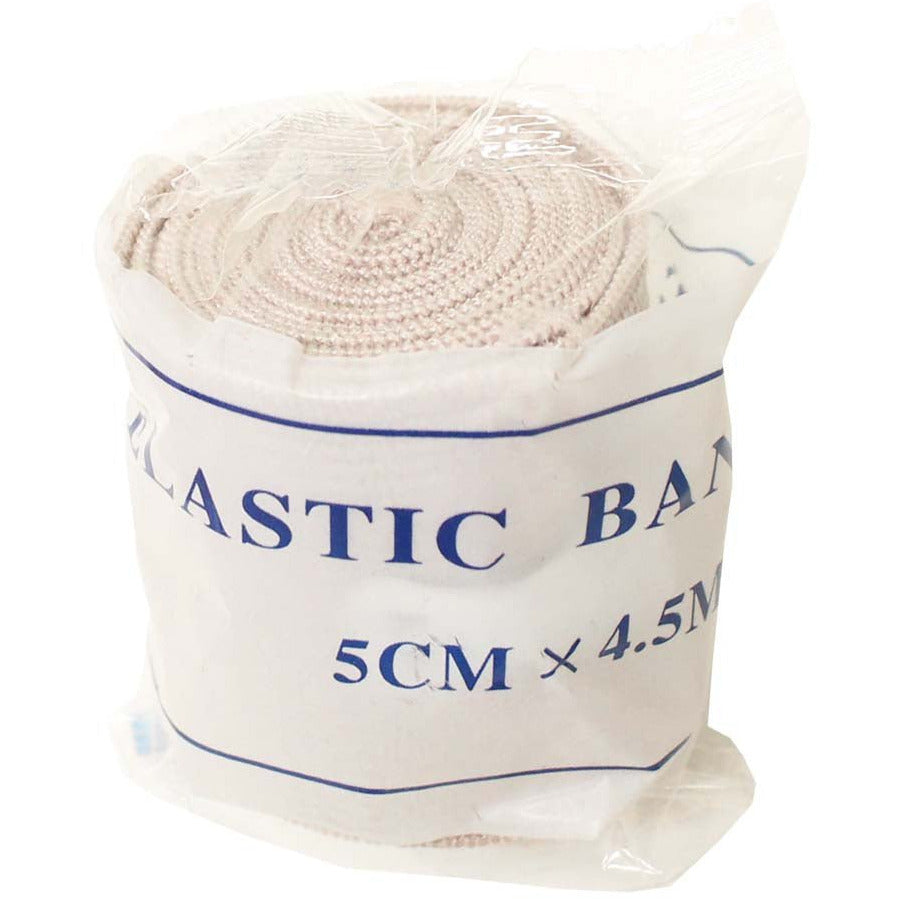 5 CM x 4.5M Tan12 Piece Colored Elastic Bandage For Wrapping Sprained Joints (Pack of: 4) - MD-45281-Z04 - ToolUSA