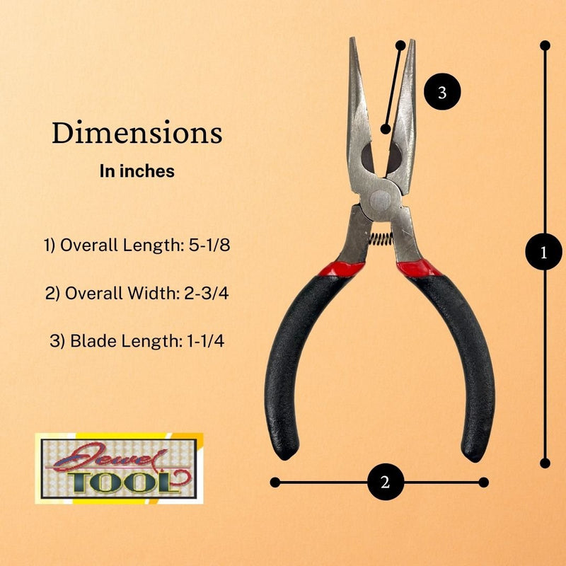 5 Inch Long Nose Pliers - S89-21052 - ToolUSA