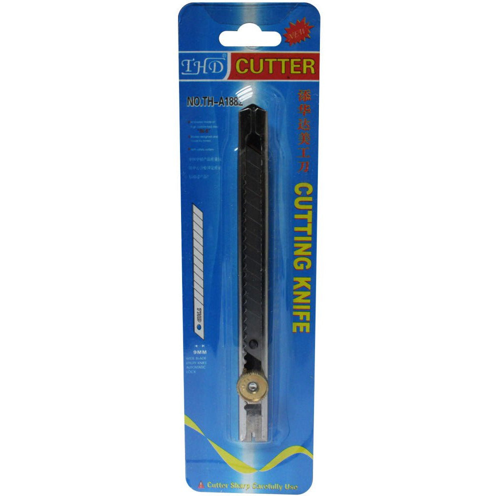 5 Inch Slim-Line Cutter With Snap Blade And Pocket Clip (Pack of: 4) - PK-47066-Z04 - ToolUSA