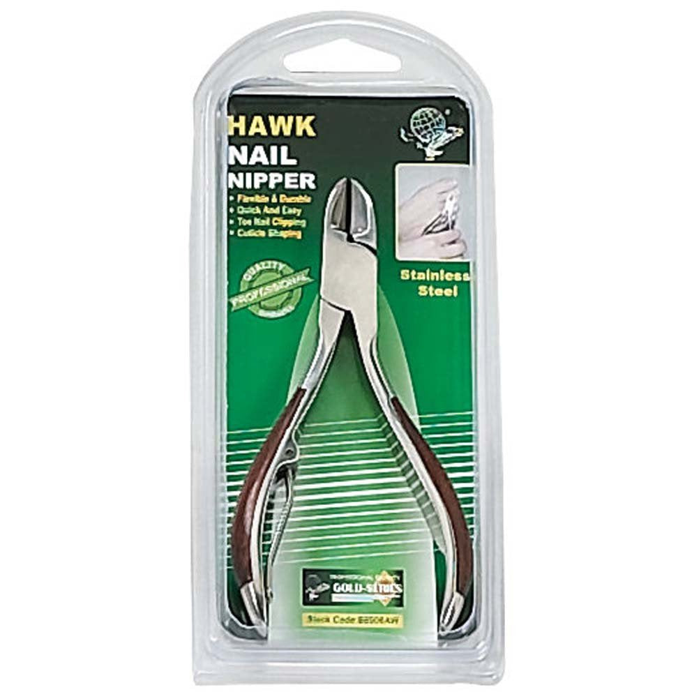 5 Inch Stainless Steel Nail Clipper with Inlaid Rosewood Handles - B-89081 - ToolUSA