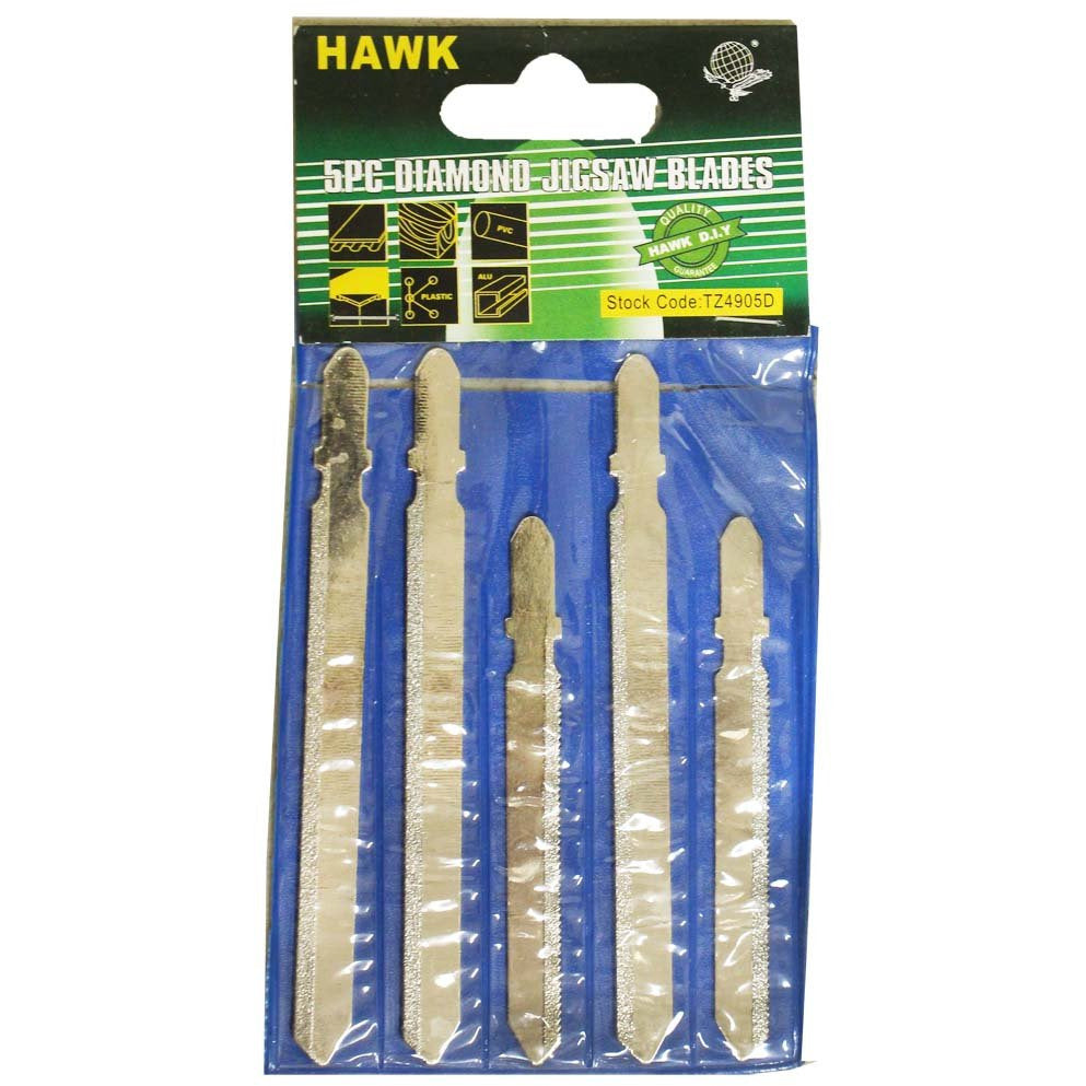 5 PIECE DIAMOND JIGSAW BLADES - TZ-04905 - ToolUSA