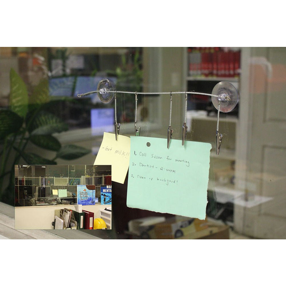 5 Piece Mini 1" Alligator Clips - On A Large Ring with 2 Suction Cups - CLAMP-00155 - ToolUSA