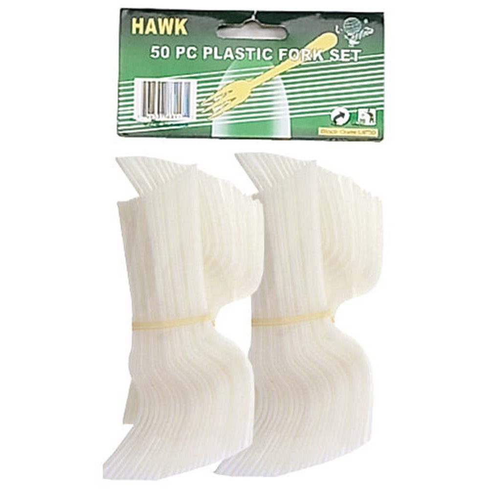 50 Piece 5.75 Inch Disposable Forks Set (Pack of: 2) - U-88117-Z02 - ToolUSA