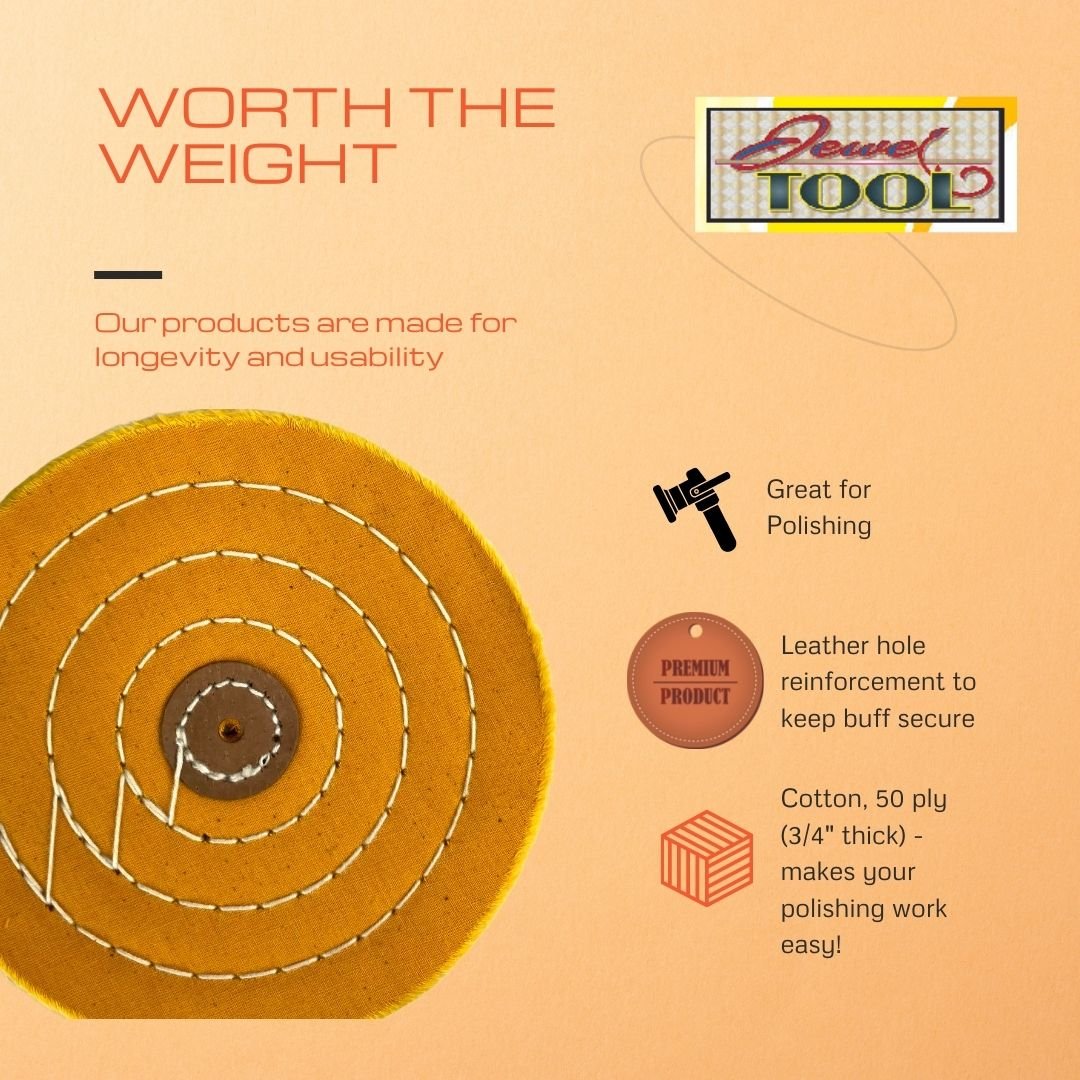 50 Ply Yellow Buffing Cloth (6") - TJ01-30260 - ToolUSA