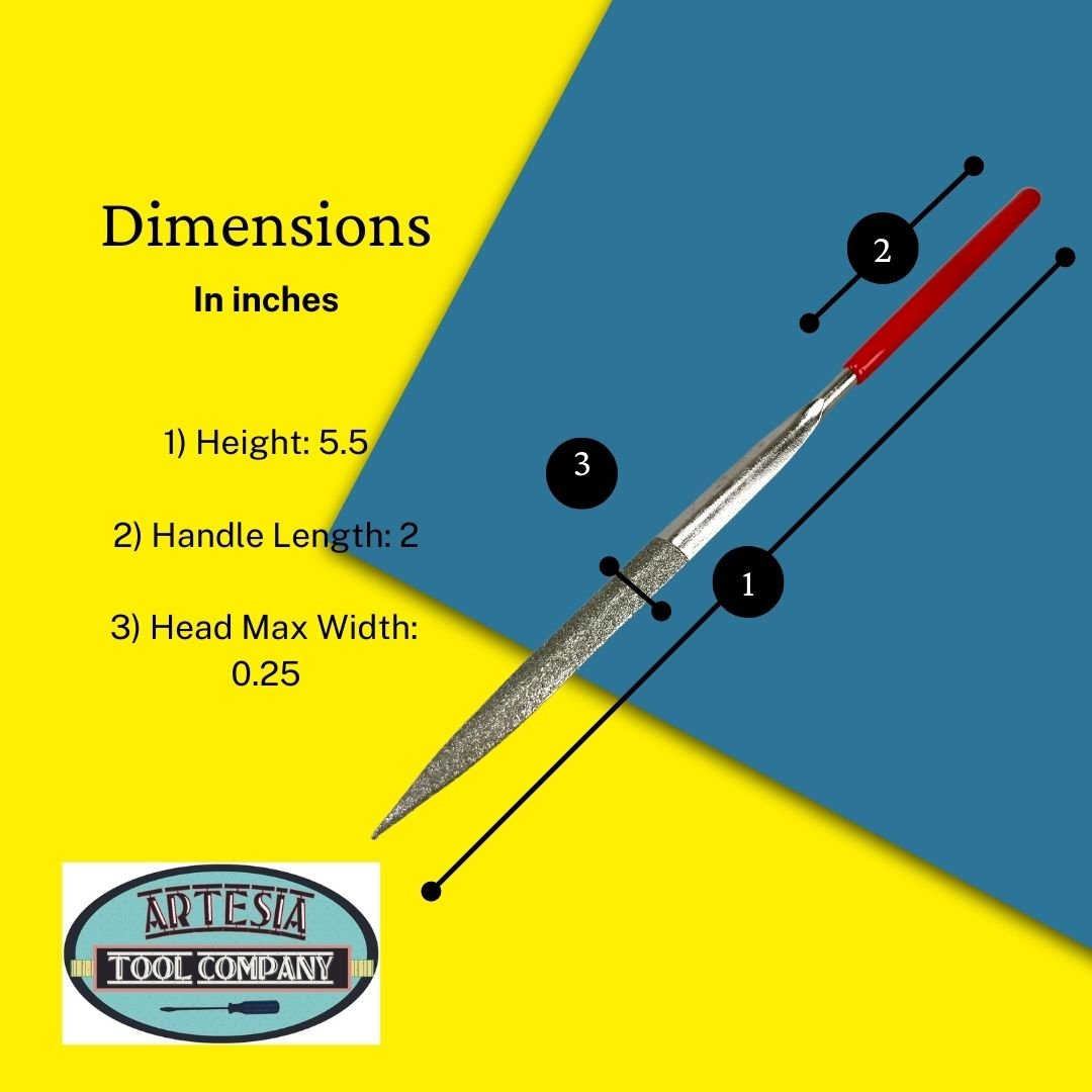 5.5 Inch Diamond Needle File Set (Pack of: 1) - F-90335 - ToolUSA