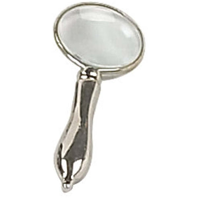 5X Power Magnifier, 1.25" Glass Lens, Tiny Handheld Magnifier With Chrome Frame & Handle - MG-01502 - ToolUSA