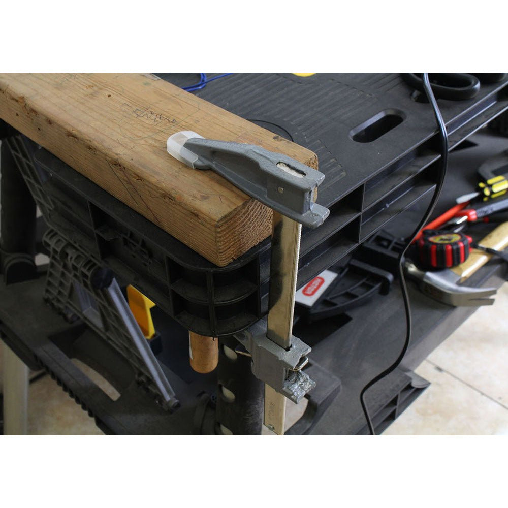 6" ADJUSTABLE STICK F-CLAMP W/ 1 ¼" FINE ADJ - TZ03-07606 - ToolUSA