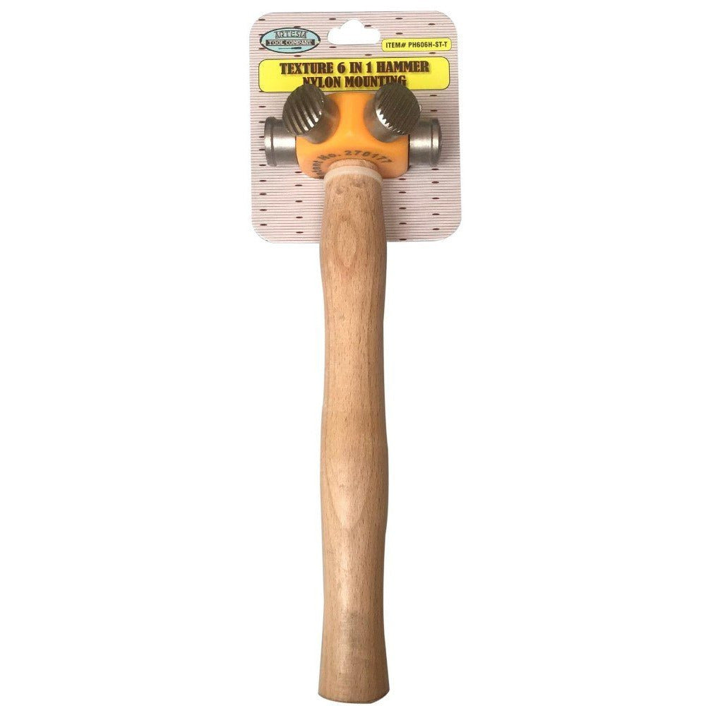 6-in-1 Steel Head Texturing Hammer - 6 Different Patterns - PH-43348 - ToolUSA