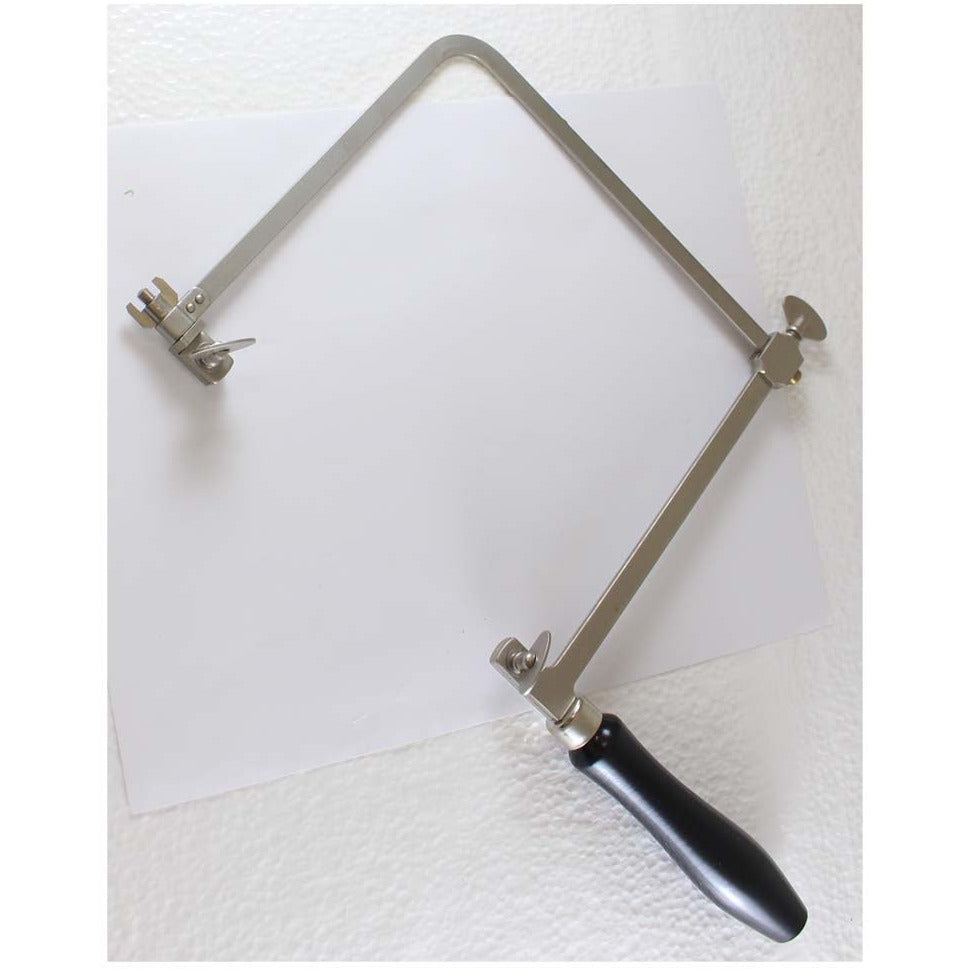 6 Inch Adjustable Jeweler's Saw Frame With Black Wooden Handle - TJ-93896 - ToolUSA